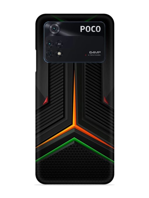 Orange Triangle Light Snap Case for Poco M4 Pro (4G) Zapvi