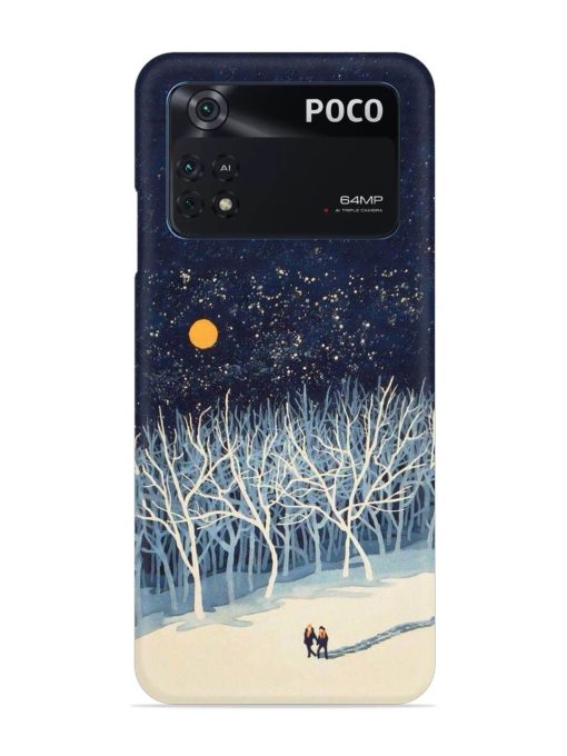 Full Moon Snowshoe Tour Snap Case for Poco M4 Pro (4G) Zapvi