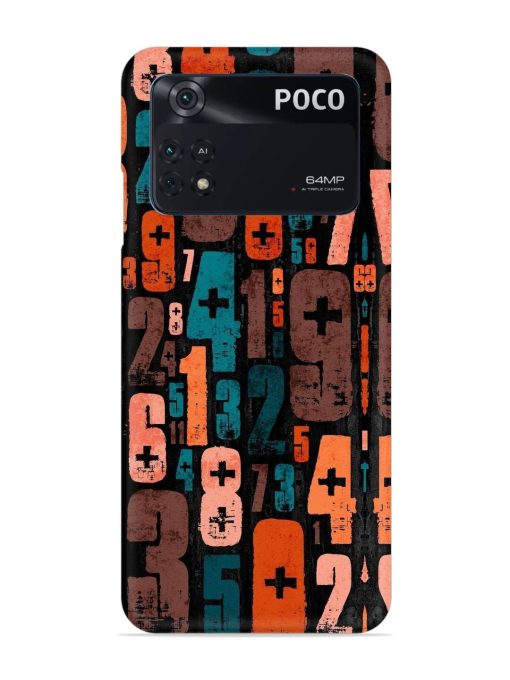 0 To 9 Art Snap Case for Poco M4 Pro (4G) Zapvi