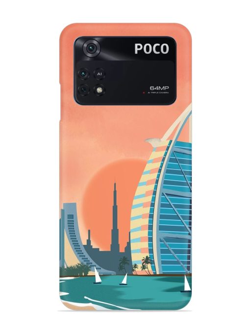 Dubai Architectural Scenery Snap Case for Poco M4 Pro (4G) Zapvi