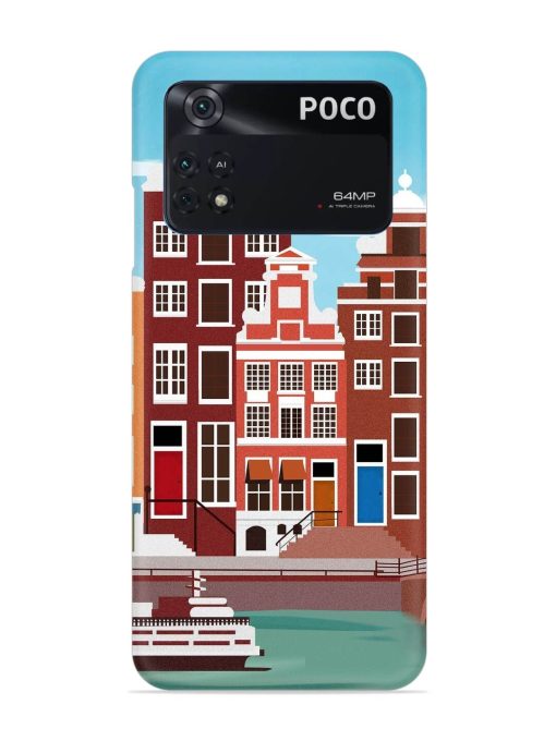 Scenery Architecture Amsterdam Landscape Snap Case for Poco M4 Pro (4G) Zapvi