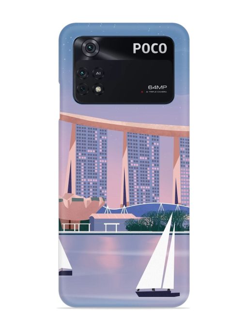 Singapore Scenery Architecture Snap Case for Poco M4 Pro (4G) Zapvi