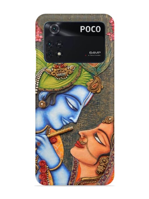 Lord Radha Krishna Flute Art Snap Case for Poco M4 Pro (4G) Zapvi