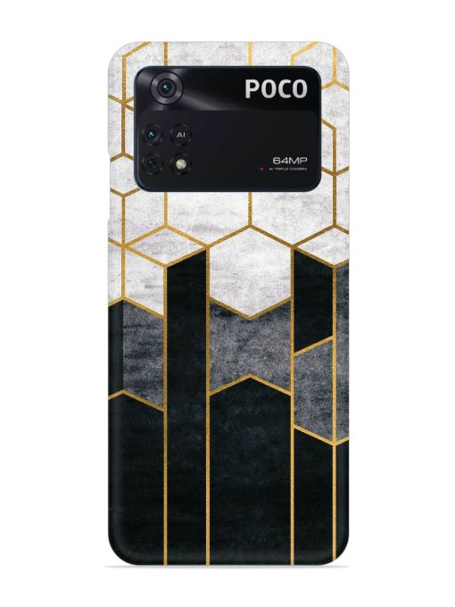 Cube Marble Art Snap Case for Poco M4 Pro (4G) Zapvi