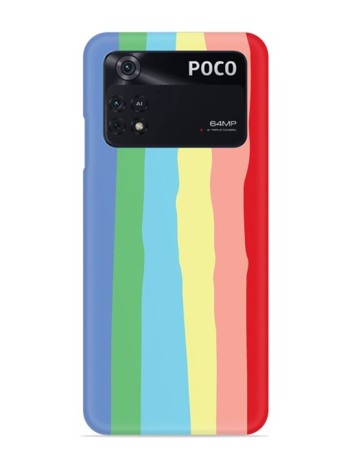 Rainbow Premium Shade Snap Case for Poco M4 Pro (4G)