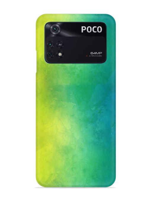 Yellow Green Gradient Snap Case for Poco M4 Pro (4G) Zapvi