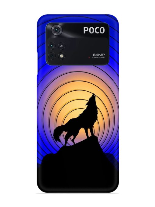 Fox Roaring Design Snap Case for Poco M4 Pro (4G) Zapvi