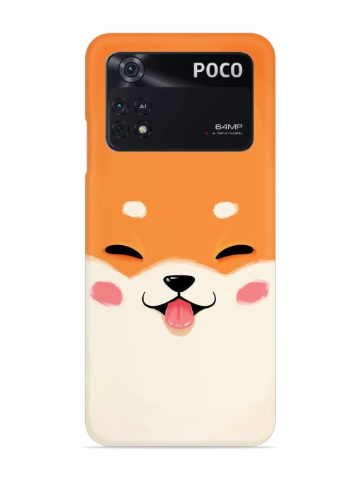 Happy Cat Art Snap Case for Poco M4 Pro (4G) Zapvi