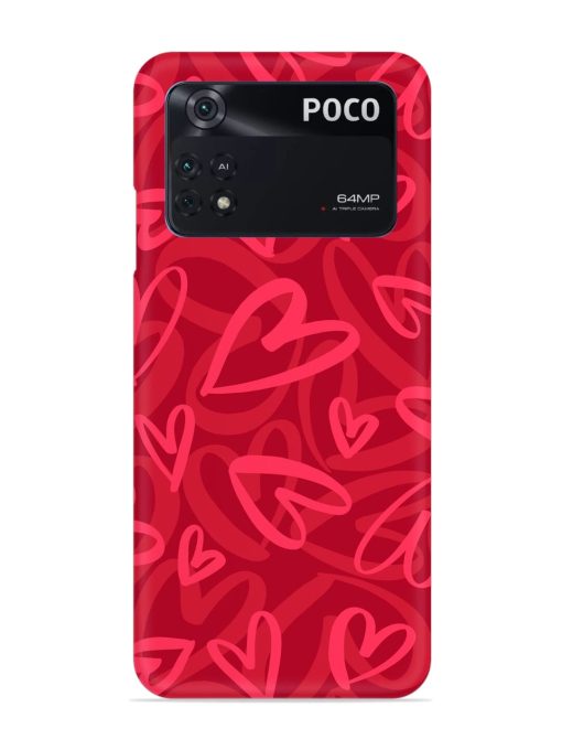 Seamless Romantic Pattern Snap Case for Poco M4 Pro (4G) Zapvi