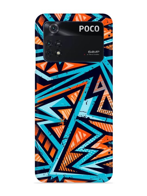 Abstract Seamless Grunge Snap Case for Poco M4 Pro (4G) Zapvi