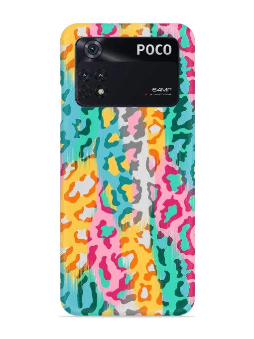 Seamless Vector Colorful Snap Case for Poco M4 Pro (4G)