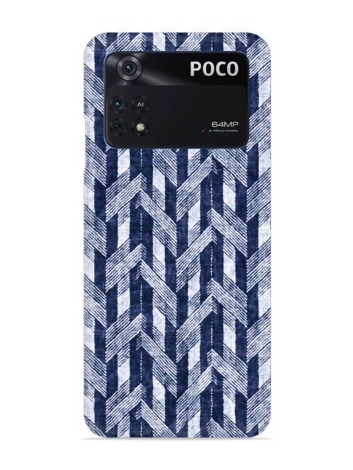 Abstract Herringbone Motif Snap Case for Poco M4 Pro (4G) Zapvi