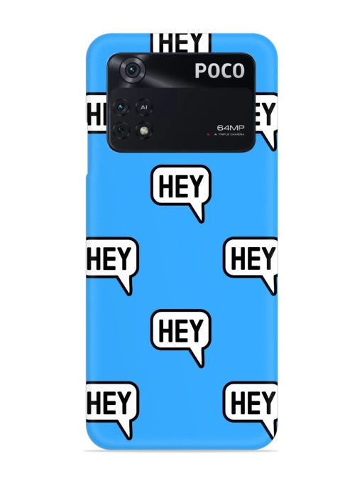 Hey Text Message Snap Case for Poco M4 Pro (4G)