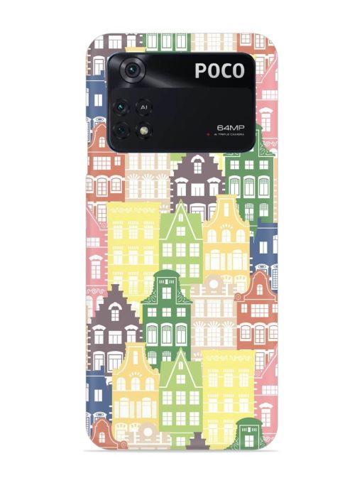 Seamless Shapes Pattern Snap Case for Poco M4 Pro (4G) Zapvi