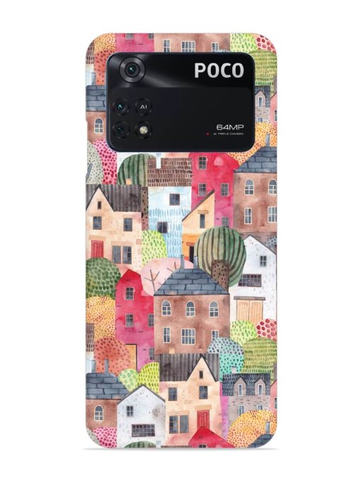 Abstract Seamless Pattern Snap Case for Poco M4 Pro (4G) Zapvi