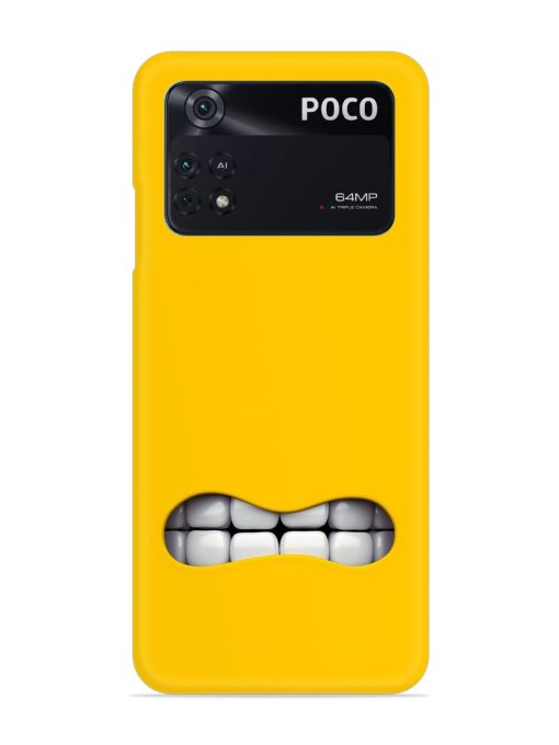 Mouth Character On Snap Case for Poco M4 Pro (4G) Zapvi