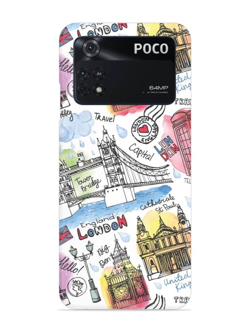 Vector London Landmark Snap Case for Poco M4 Pro (4G)