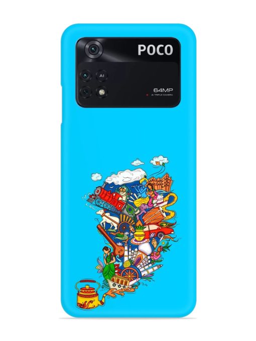 Vector Design Indian Snap Case for Poco M4 Pro (4G) Zapvi