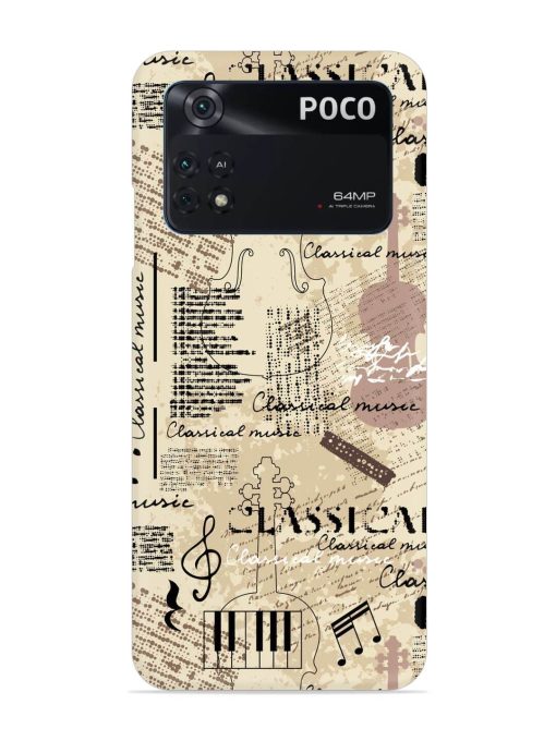 Classical Music Lpattern Snap Case for Poco M4 Pro (4G) Zapvi