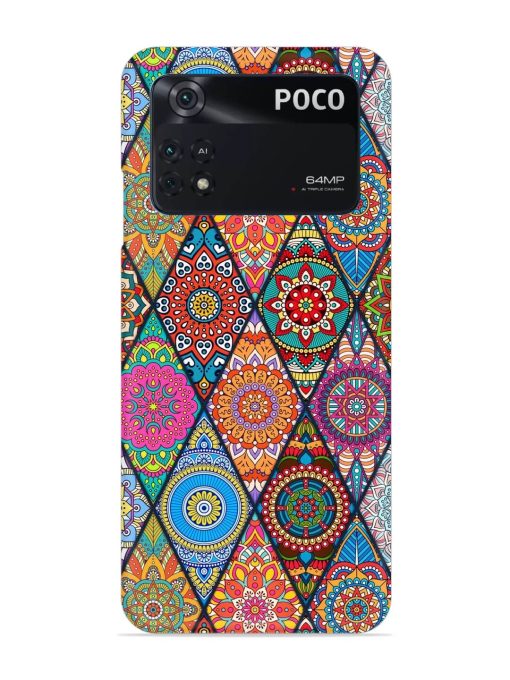 Seamless Tile Pattern Snap Case for Poco M4 Pro (4G) Zapvi