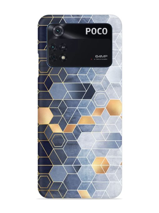 Geometric Abstraction Hexagons Snap Case for Poco M4 Pro (4G) Zapvi