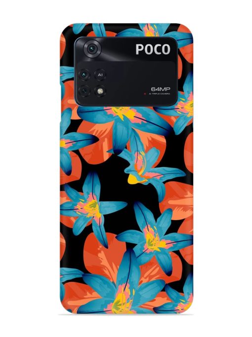 Philippine Flowers Seamless Snap Case for Poco M4 Pro (4G) Zapvi