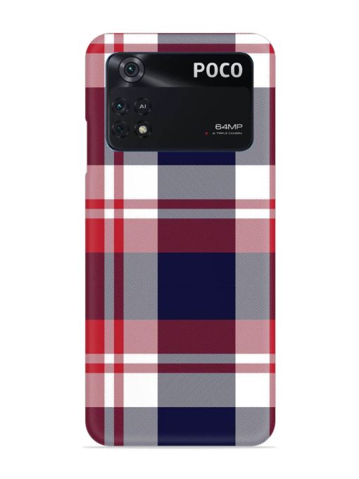 Classic Plaid Tartan Snap Case for Poco M4 Pro (4G) Zapvi