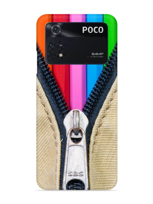 Zip In Color Snap Case for Poco M4 Pro (4G) Zapvi