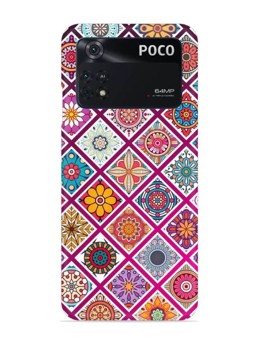 Seamless Tile Pattern Snap Case for Poco M4 Pro (4G) Zapvi