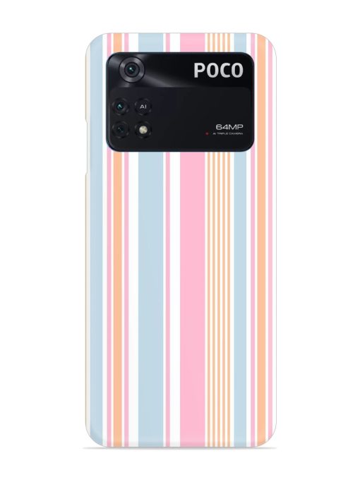 Stripe Seamless Pattern Snap Case for Poco M4 Pro (4G) Zapvi