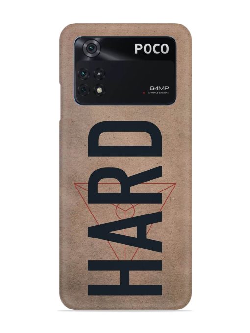 Hard Typo Snap Case for Poco M4 Pro (4G) Zapvi