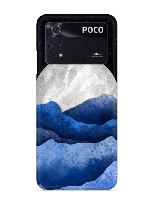 Full Moon Mountain Vector Snap Case for Poco M4 Pro (4G) Zapvi