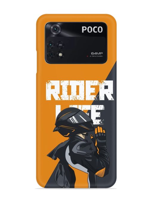 Rider Life Snap Case for Poco M4 Pro (4G) Zapvi