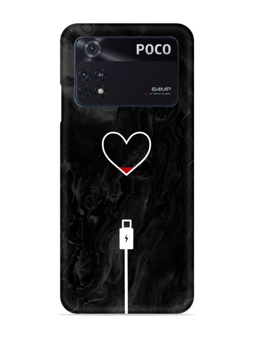 Heart Charging Vector Snap Case for Poco M4 Pro (4G) Zapvi