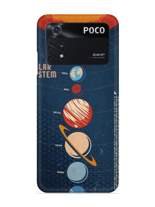 Solar System Vector Snap Case for Poco M4 Pro (4G)