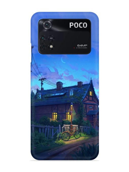 Beautiful Village House Snap Case for Poco M4 Pro (4G) Zapvi