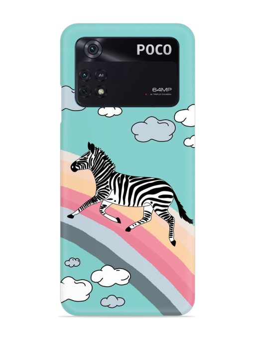 Running Zebra Snap Case for Poco M4 Pro (4G) Zapvi