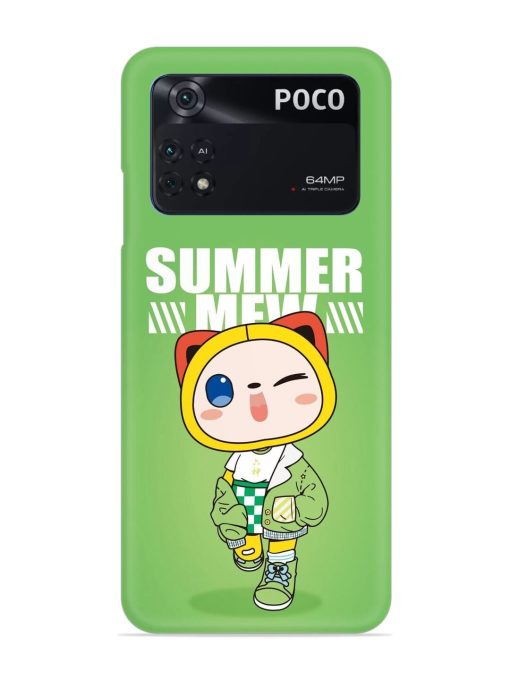 Summer Mew Snap Case for Poco M4 Pro (4G) Zapvi