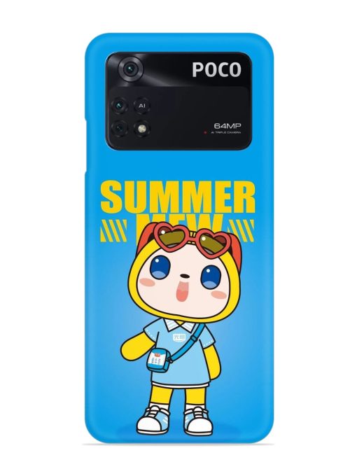 Summer Mew Cartoon Snap Case for Poco M4 Pro (4G) Zapvi