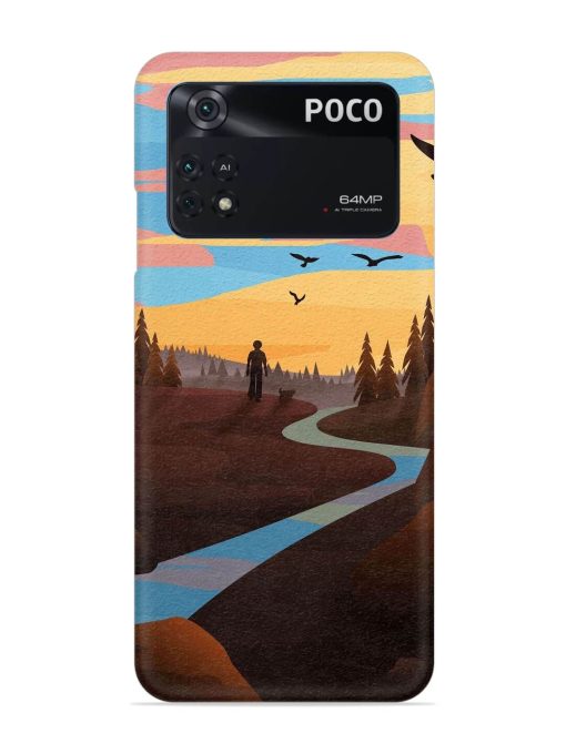 Natural Landscape Art Snap Case for Poco M4 Pro (4G)