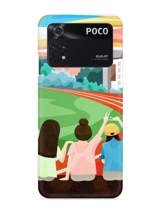 School Playground Snap Case for Poco M4 Pro (4G) Zapvi