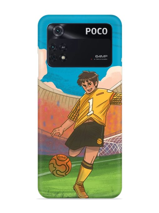 Soccer Kick Snap Case for Poco M4 Pro (4G) Zapvi