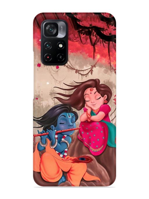 Radhe Krishna Water Art Snap Case for Poco M4 Pro (5G) Zapvi