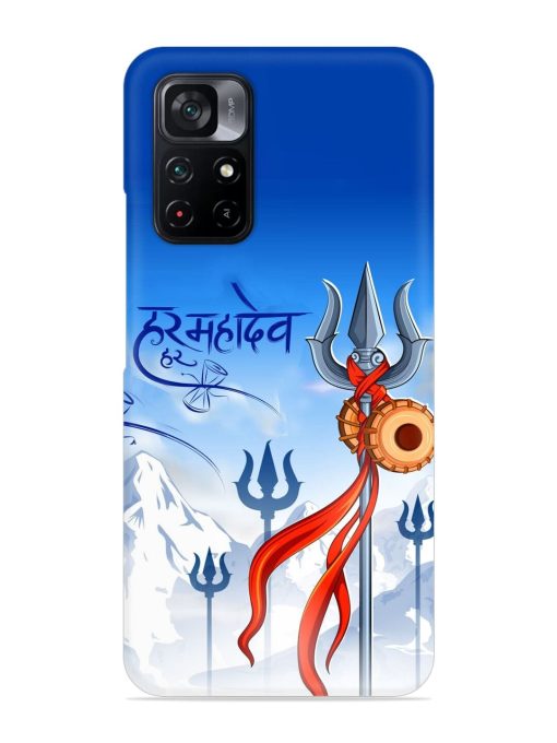 Har Har Mahadev Trishul Snap Case for Poco M4 Pro (5G) Zapvi