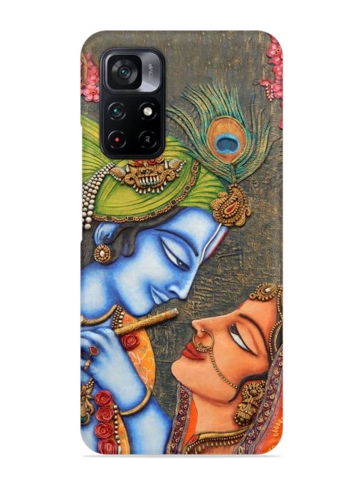 Lord Radha Krishna Flute Art Snap Case for Poco M4 Pro (5G) Zapvi