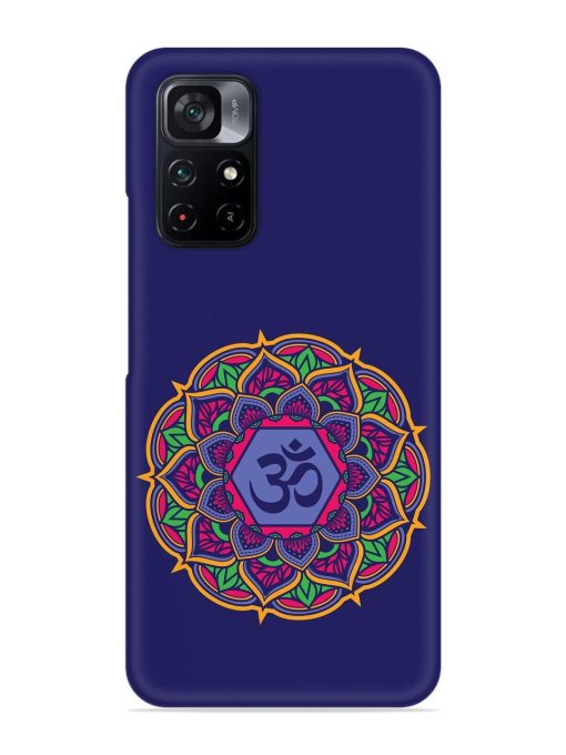 Om Mandala Art Blue Snap Case for Poco M4 Pro (5G) Zapvi