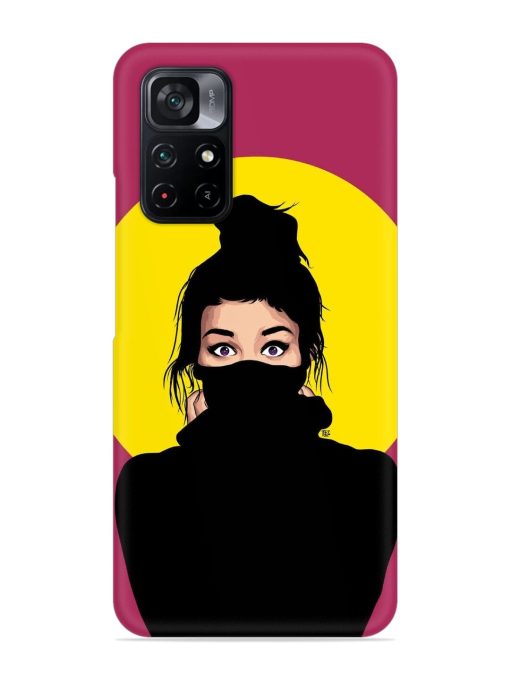 Girly Vector Snap Case for Poco M4 Pro (5G) Zapvi