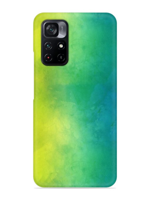 Yellow Green Gradient Snap Case for Poco M4 Pro (5G) Zapvi