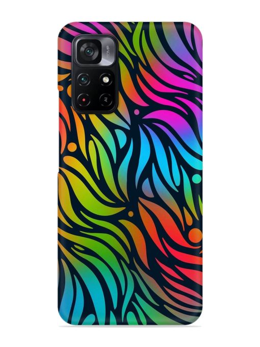 Abstract Leaf Design Snap Case for Poco M4 Pro (5G) Zapvi