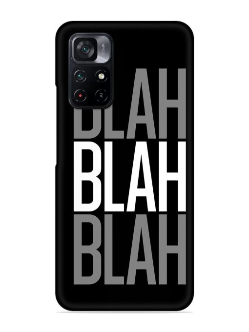 Blah Blah Blah Wallpaper Snap Case for Poco M4 Pro (5G) Zapvi